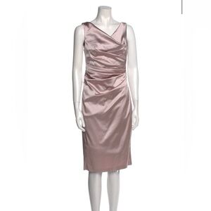 Talbot runhof pink knee-length dress, evening gown